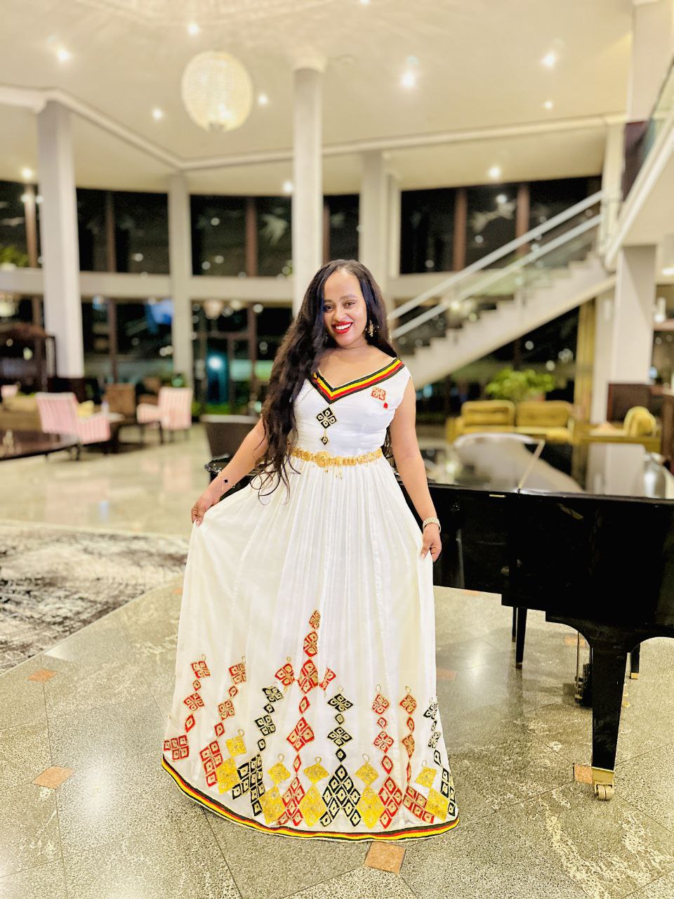 woman's holiday dress 